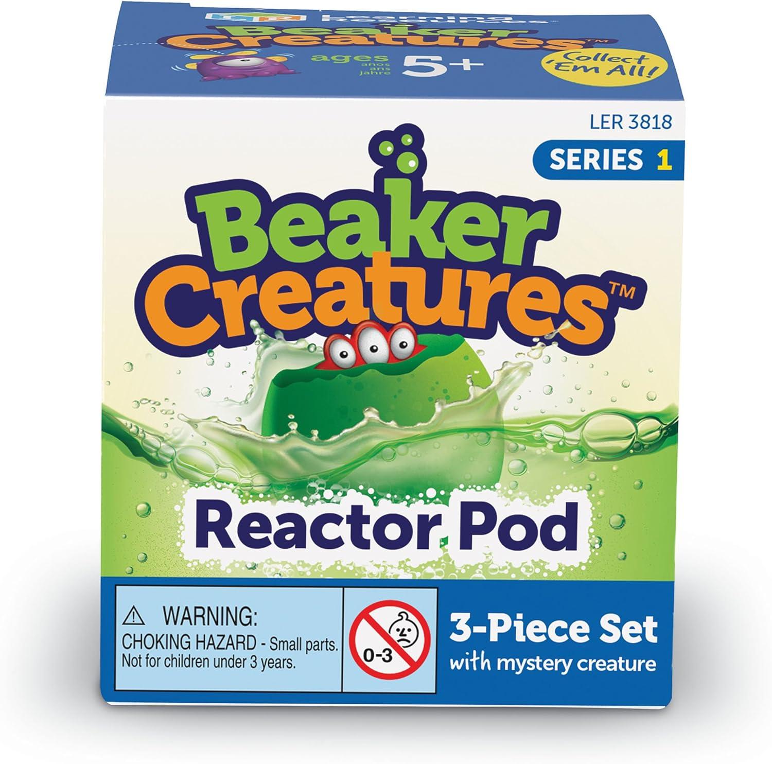 imageLearning Resources Beaker Creatures Reactor Pod 24 Pack Pods Homschool Science Alien Collectibles STEM Assorted Colors Ages 5