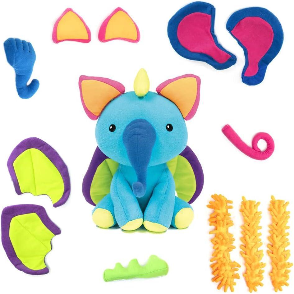 imageEducational Insights Mixaroo  Stuffed Animal for Social Emotional Learning Activities Fine Motor Preschool Toys Toddler Learning Toys Kindergarten Classroom Must Haves Gifts for Kids Ages 2