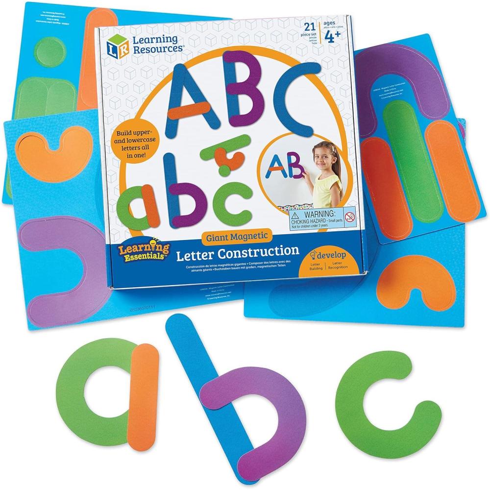 imageGiant Magnetic Letter Construction Classroom Accessories Fine Motor Toy 21 Pieces Ages 4