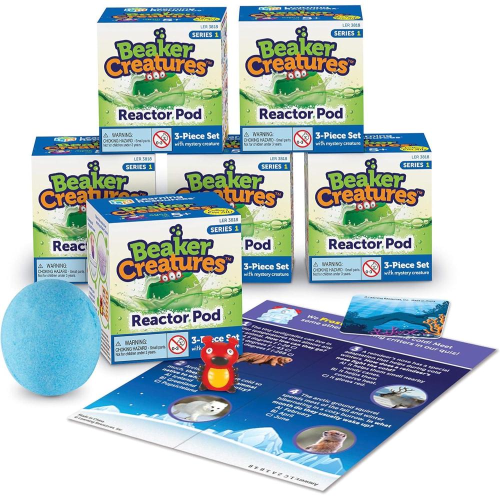 imageLearning Resources Beaker Creatures Reactor Pods6 Pack Ages 5Series 1 STEM Certified Science Toy Fun Experiments For Kids