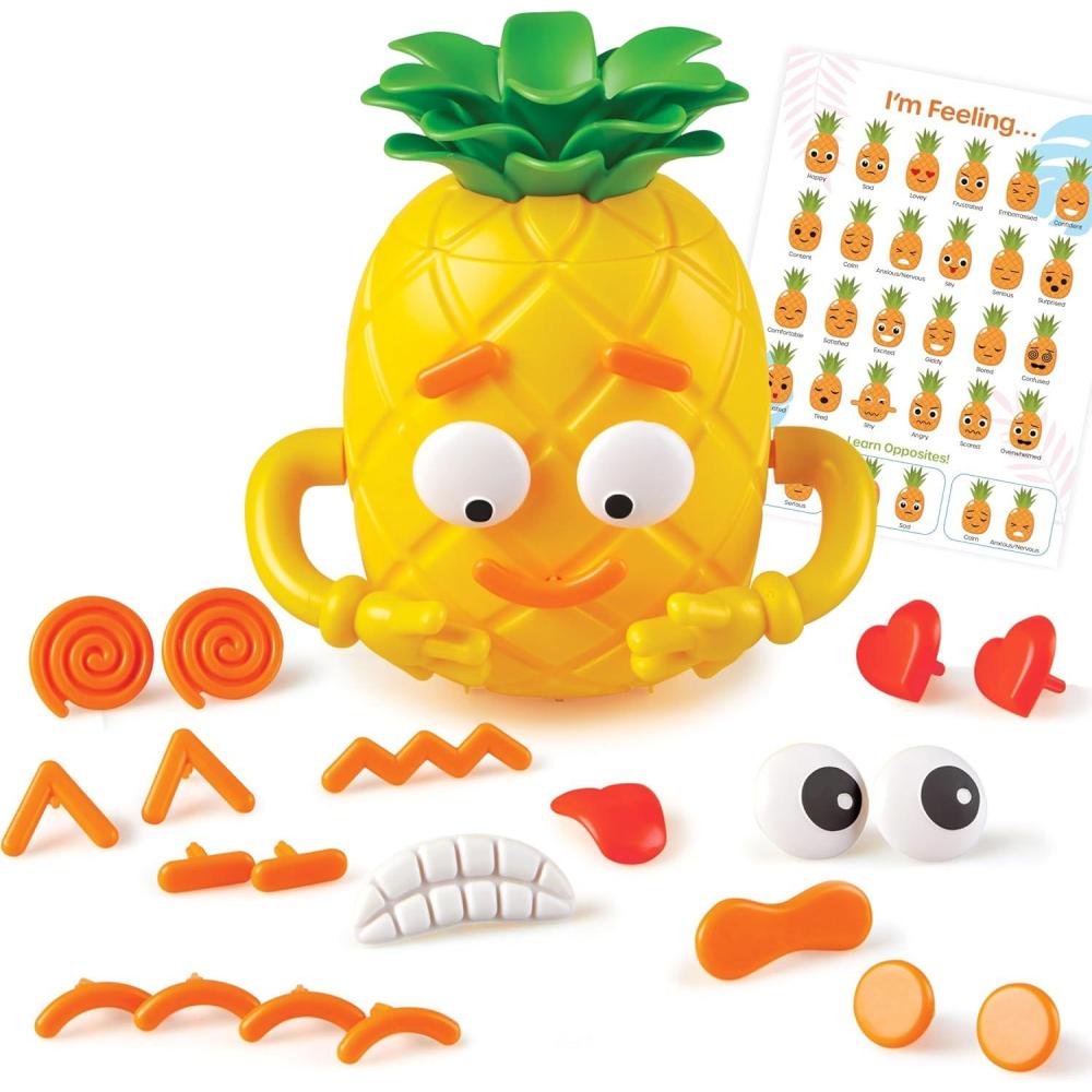 imageLearning Resources Big Feelings Pineapple  Fine Motor Toys Social Emotional Skills Regulation Tools for Kids Gifts for Boys and Girls Classroom Must Haves Occupational Activities GamesEmotional Toy