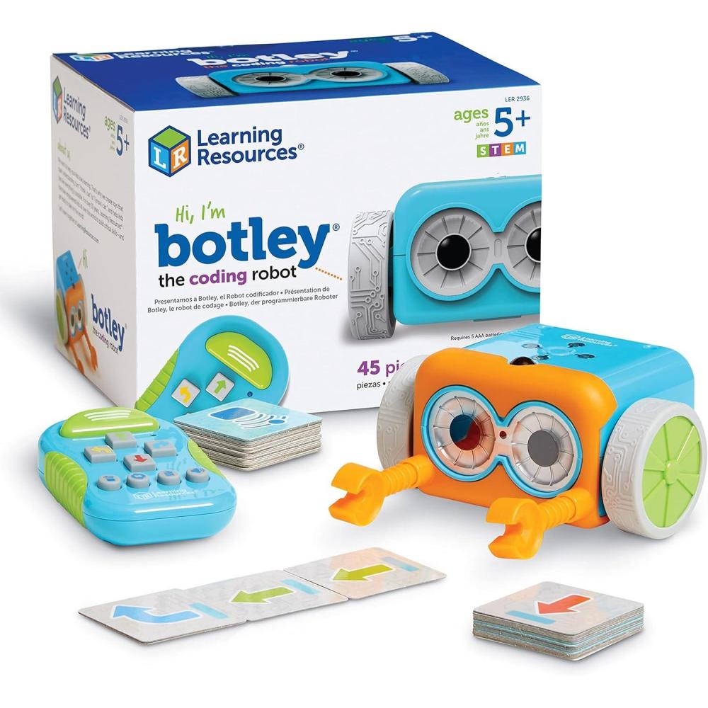 imageLearning Resources Botley the Coding Robot  Code Games for Boys and Girls Robotics for Kids STEM Programming Scientific Building Toys Engineering Gift SetBotley 45Piece Set