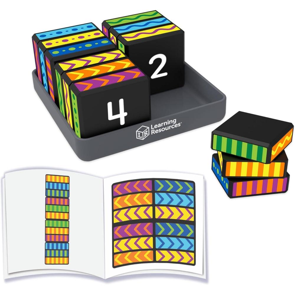 imageLearning Resources Brainometry Cubed 3D Puzzle Fidget Toys Puzzles Sensory Toys Fidget Cube Brain Games Math Manipulatives STEM Kits Montessori