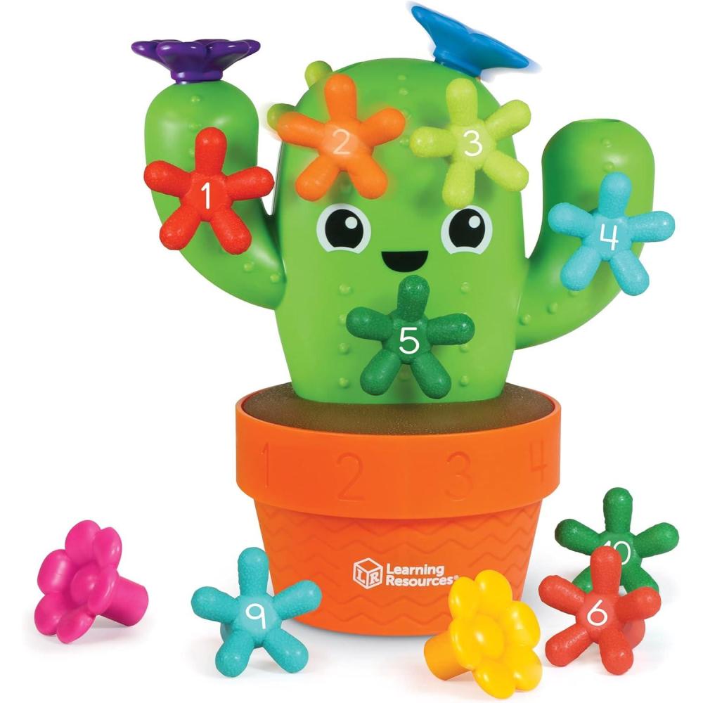 imageLearning Resources Carlos the Pop ampamp Count Cactus  16 Pieces Age 18 Months Toddler Learning Toys Preschool Toys Educational Toys for Kids