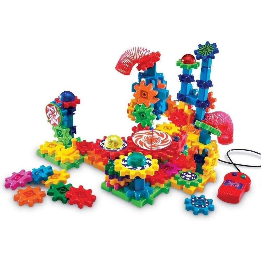 imageLearning Resources Gears Gears Gears Lights ampamp Action Building Set Puzzle Gear Toy 121 Pieces Ages 5Lights and action