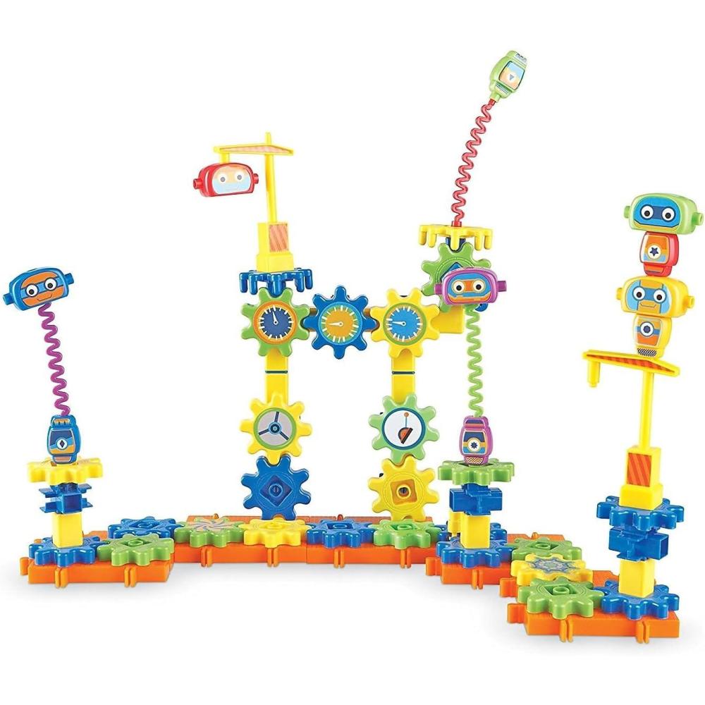 imageLearning Resources Gears Gears Gears Movin Monkeys Building Play Set 103 PiecesRobot Factory