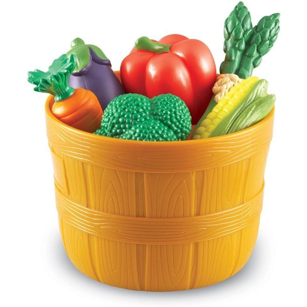 imageLearning Resources New Sprouts Bushel of Fruit  10 Pieces Ages 18 months Toddler Learning Toys Pretend Play Food for Toddlers Kitchen ToysVeggies