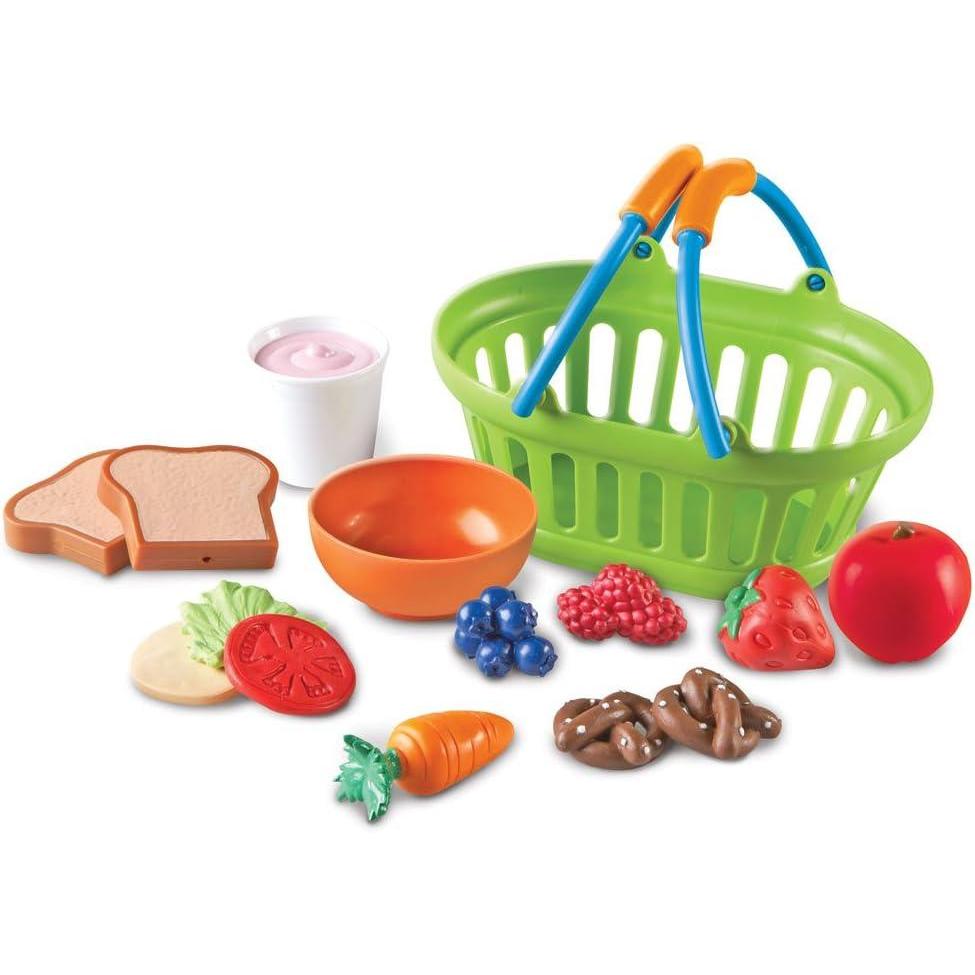 imageLearning Resources New Sprouts Healthy Lunch Toddler  15 Pieces Ages 18 months Toddler Learning Toys Pretend Play Food Set Outdoor Toys Pretend Picnic Play Lunch Food