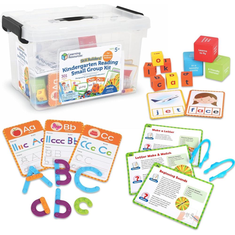 imageLearning Resources Skill Builders Kindergarten Reading Small Group Kit Learn to Read Flash Cards Phonics Preschool Activities School Supplies Classroom Must Haves Montessori Toys