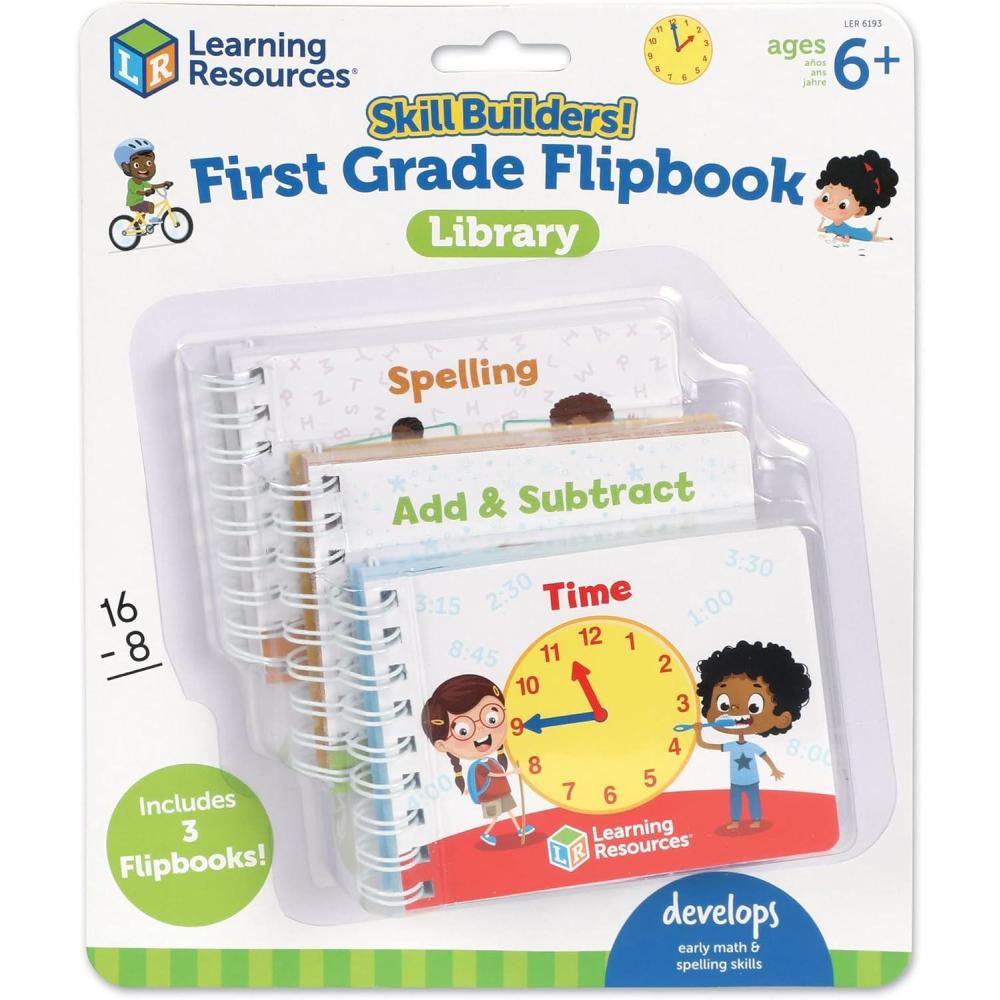 imageLearning Resources Skill Builders Preschool Flipbook3 Pieces Ages 3 Library Preschool Learning Activities Letters Numbers Counting Toddler Activity BookFirst Grade