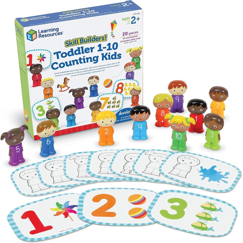 imageLearning Resources Skill Builders Toddler 110 Counting Kids  20 Pieces Ages 2 Toddler Learning Activities Educational Activities for Toddlers Preschool Must Haves