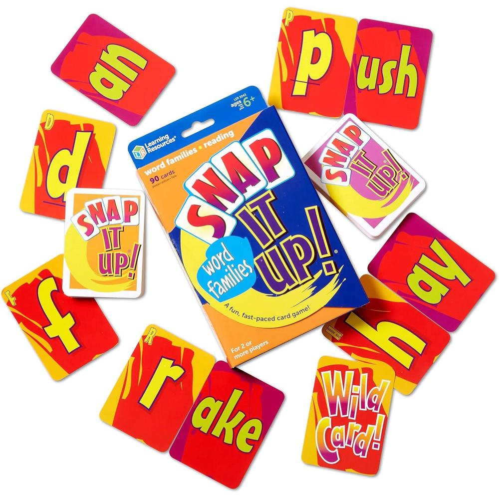 imageLearning Resources Snap It Up Phonics ampamp Reading Card Game  Sight Words Flash Cards Phonics Family Board  ABC Classroom Must Haves Toddler Activities Homeschool Supplies MontessoriCard Game