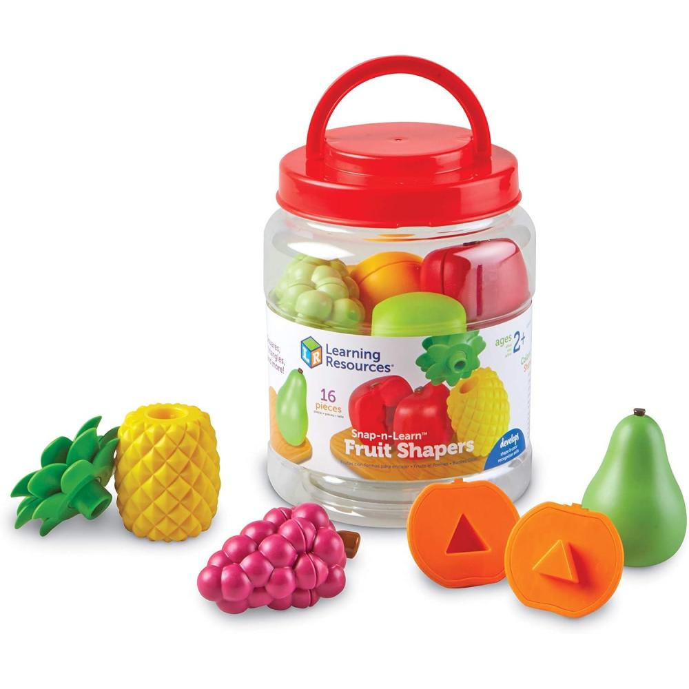 imageLearning Resources Snapnlearn Fruit ShapersFine Motor Toy for Toddlers Ages 2