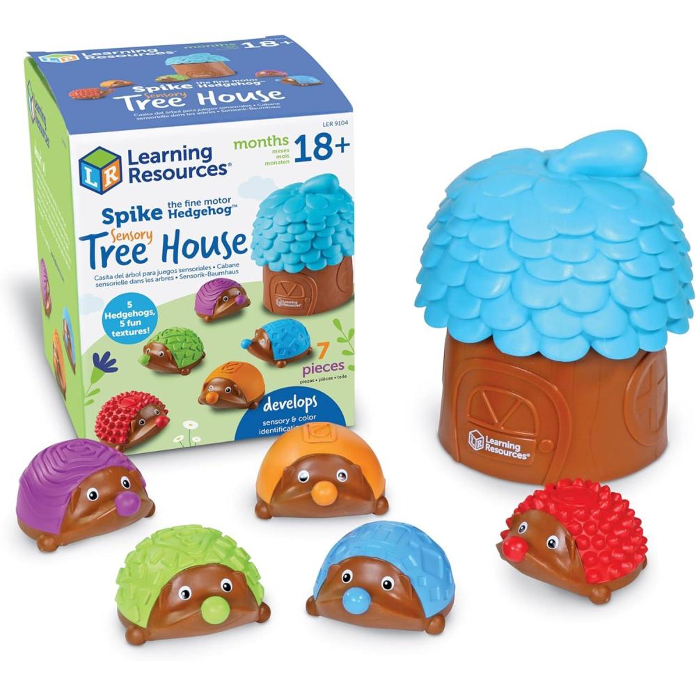 imageLearning Resources Spike the Fine Motor Hedgehog Puzzle Playmate  11 PiecesAges 18 months Fine Motor Game Color and Shape Recognition Toddler Montessori ToysSensory Tree House