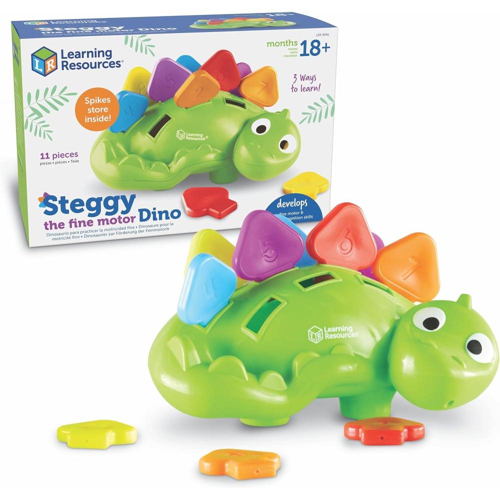 imageLearning Resources Steggy The Fine Motor Dino Fine Motor Toy Ages 2