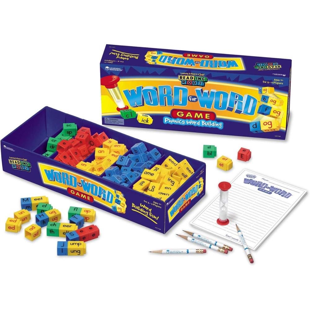 imageLearning Resources Word for Word Phonics Game  24 Player Ages 7 Word Building Game for Kids Board Games for Kids Develops Vocabulary Skills