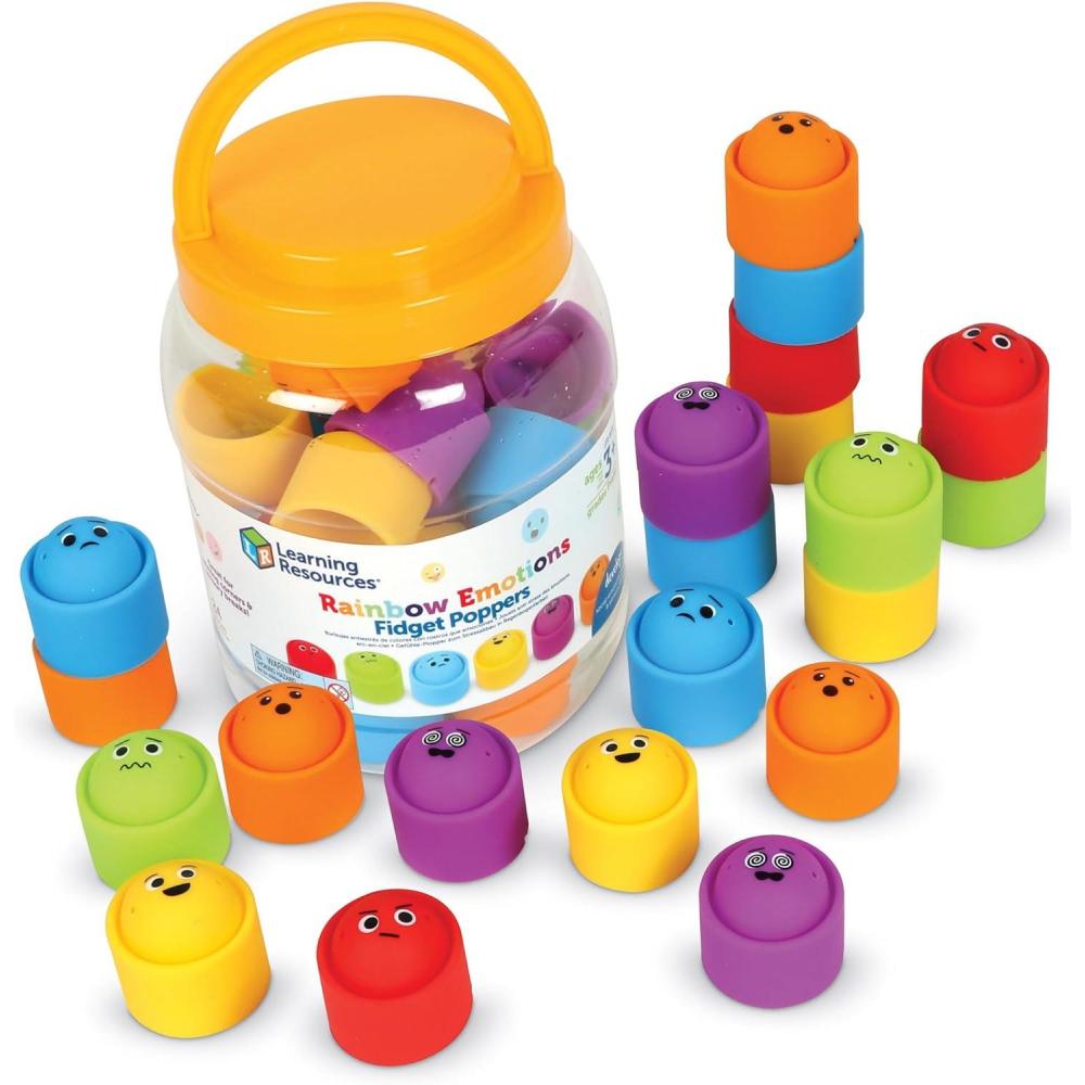 imageRainbow Emotions Fidget Poppers Classroom SetClassroom Set