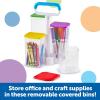 Create-a-Space See-Thru Storage Caddy, Classroom Organization, School Supplies Organizer, Desk Organization, Pen Holder, 9 Pieces(1 Count (Pack of 1))