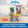 Create-a-Space See-Thru Storage Caddy, Classroom Organization, School Supplies Organizer, Desk Organization, Pen Holder, 9 Pieces(1 Count (Pack of 1))