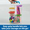 Create-a-Space See-Thru Storage Caddy, Classroom Organization, School Supplies Organizer, Desk Organization, Pen Holder, 9 Pieces(1 Count (Pack of 1))