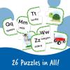 Learning Resources ABC Puzzle Cards, Kindergarten Readiness, Self Correcting Puzzles, Alphabet Learning Games, Puzzles for Toddlers, Ages 3+(Medium (Pack of 4))