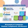 Learning Resources Be Kind Cubes, Autism Learning Materials, Speech Therapy Materials, Social Emotional Learning Toys and Games for Kids, 6 Pieces, Ages 5+(Be Kind Cubes)