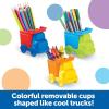 Learning Resources Create-a-Space Kiddy Center Trucks – 5 Pieces, Age 3+ Kids Art Supply, Storage Caddy, Playroom and Classroom Organization, School Supplies Organizer(Trucks)