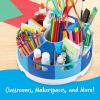 Learning Resources Create-a-Space Storage Center – Blue, 10 Piece Set Homeschool Storage, Fits 3oz Hand Sanitizer Bottles, Classroom Craft Keeper