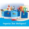 Learning Resources Create-a-Space Storage Center – Blue, 10 Piece Set Homeschool Storage, Fits 3oz Hand Sanitizer Bottles, Classroom Craft Keeper