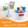 Learning Resources Create-a-Space Storage Mini Center – White, Classroom Craft Keeper, Maker Space, Small Space Storage, Teacher Organizer, Home School Accessories, 4 Piece Set