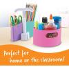 Learning Resources Create-a-Space Storage Mini Center- Pink, Classroom Craft Keeper, Maker Space, Small Space Storage, Teacher Organizer, Home School Accessories, 4 Piece Set
