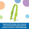 Learning Resources Easy-Grip Tweezers, 12 Pieces, Ages 2+, Preschool Learning Activities, Teacher Supplies for Classroom, Montessori Toys(Medium)