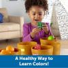 Learning Resources Farmer’s Market Color Sorting Set – Play Food for Kids, Toddler Learning Toys, Grocery and Kitchen Play Toys(31 Pieces)