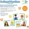 Learning Resources Feelings & Emotions Puzzle Cards, 48 Pieces, Ages 3+, Social Skills, speech therapy materials, Social Emotional Learning Toys and Games for Kids(Medium (Pack of 4))