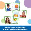 Learning Resources Feelings & Emotions Puzzle Cards, 48 Pieces, Ages 3+, Social Skills, speech therapy materials, Social Emotional Learning Toys and Games for Kids(Medium)