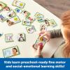 Learning Resources Feelings & Emotions Puzzle Cards, 48 Pieces, Ages 3+, Social Skills, speech therapy materials, Social Emotional Learning Toys and Games for Kids(Medium)