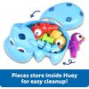 Learning Resources Huey The Fine Motor Hippo, Fine Motor Toy for Toddlers, Develops Counting and Color Recognition, Educational Toys for Toddlers, 7 pieces, Ages 18 mos+