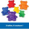 Learning Resources LER0744 Three Bear Family Counter Set, Rainbow, Set of 96, Multicolor(Single)