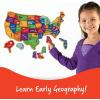 Learning Resources Magnetic U.S. Map Puzzle (45 Pieces), Multicolor, 19 L x 13 H in (LER7714)