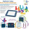 Learning Resources MathLink Cubes Early Math Activity Set – 115 Pieces, Ages 4+ Kindergarten STEM Activities, Math Cubes Activity Set and Games for Kids, Mathlink Cubes Activity Set(Puzzle Challenge)