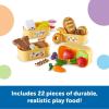 Learning Resources New Sprouts Pick ‘n’ Sort Food Groups, Grocery Store Pretend Play, Play Kitchen Accessories, Play Food for Toddlers, Ages 18 Months+, 26 Pieces