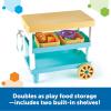 Learning Resources New Sprouts Prep ‘n’ Store Kitchen Island, Ages 2+, Play Food for Kids’ Kitchens, Grocery Store Pretend Play, Play Food For Toddlers,11 Pieces