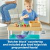 Learning Resources New Sprouts Prep ‘n’ Store Kitchen Island, Ages 2+, Play Food for Kids’ Kitchens, Grocery Store Pretend Play, Play Food For Toddlers,11 Pieces
