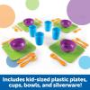 Learning Resources New Sprouts Serve It! Dish Set, Early Social Interactions, 24 Pieces, Ages 2+(Dish Set)