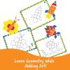 Learning Resources Pattern Block Activity Set, 20 Double-Sided Cards, Ages 4+