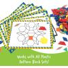 Learning Resources Pattern Block Design Cards, Color Recognition, STEM Toy, Ages 4+(Medium (Pack of 12))