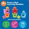 Learning Resources Peek-a-Bird Learning Buddies – 15 Pieces, Age 18 Months+ Toddler Learning Activities, Preschool Toys, Educational Toy for Color Teaching