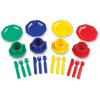 Learning Resources Play Dishes, Colorful Kitchen Toy Plate Set, 24 Piece Set, Ages 3+