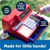 Learning Resources Pretend & Play Calculator Cash Register Toy – Gift for Kids, Toddler Toys, Play Money & Credit Card, Shopping Store Playset, Educational Preschool Activities(Blue & Red)