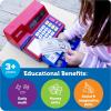 Learning Resources Pretend & Play Calculator Cash Register Toy – Gift for Kids, Toddler Toys, Play Money & Credit Card, Shopping Store Playset, Educational Preschool Activities(Blue & Red)